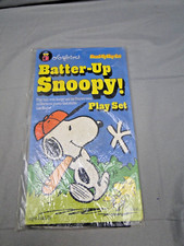 Vintage Peanuts Batter Up Snoopy Colorforms stand up play set sealed 1966 NOS