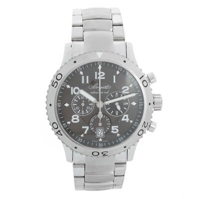 Breguet Transatlantique Type XXI Flyback Men's Stainless Steel Chronograph Watch