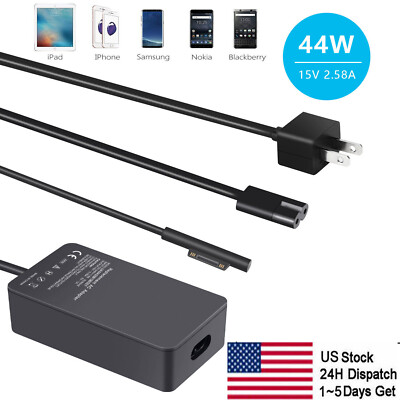 For Microsoft Surface Pro3/4/5/6/7 1625 1724 1796 1800 AC Adapter Charger 44W US