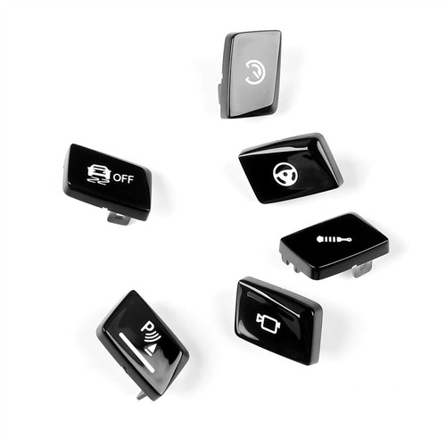 6×Black ABS Gear Shift Switch Button Cover Replace For BMW M3 M4 F80 F82 2015-20 - Picture 15 of 17