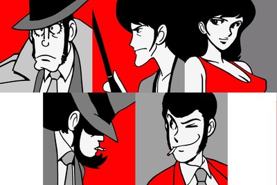 Un Coppia Di Quadri Per Una Coppia Del Fumetto Lupin E Margot In Due Bellissimi Quadri Di Formato Quadrato Disponibil Fumetti Arte Del Fumetto Arte Giapponese