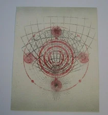 ERNEST POSEY DRAWING PAINTING 1970 ABSTRACT EXPRESSIONISM SURREALISM CALIFORNIA