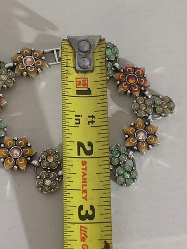 Pulsera Floral Brighton Jardín del Edén Tono Plateado Con Esmalte Multicolor - Imagen 5 de 5