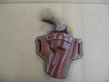 Rossi 971 / 972  4" Revolver 6 Shot Leather 2 Slot Pancake Belt Holster TAN RH