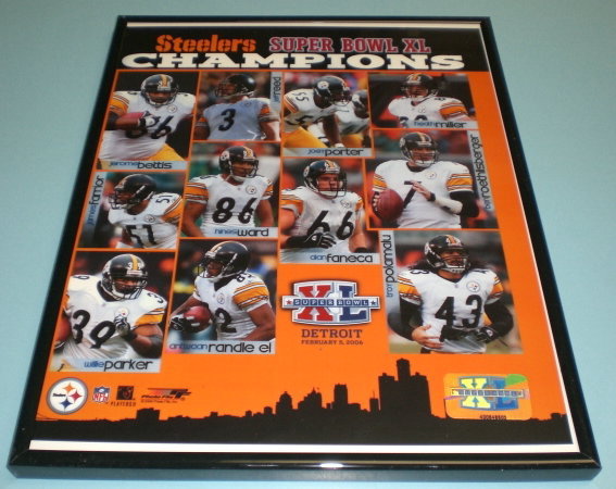 2008 Pittsburgh Steelers Framed Super Bowl XLIII Champions  Steelers Championship Framed Photo Collage main image 1