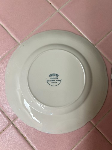 Johnson Bros Old Britain Castles Blue & Coaching Scenes 8in Salad Plates Pre-Own - Picture 5 of 8