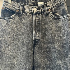 Vintage Levi  s 501 Women  s Black Stonewash Jeans 11 1986 Retro Denim Button Fly