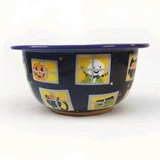 Halloween Candy Bowl Large 11β X 5β Frankenstein, Bat, Ghost, Black Cat