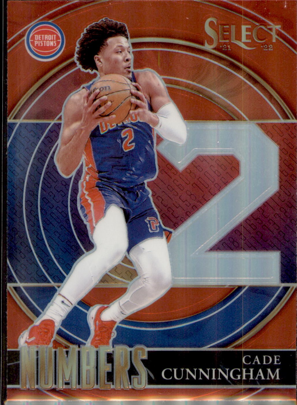 2021-22 Panini Select #40 Cade Cunningham Select Numbers