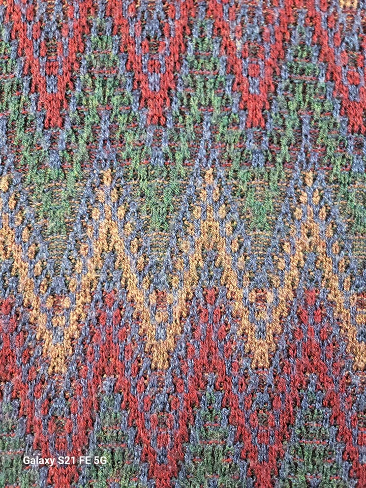 Suéter De Colección Jantzen Classics Cuello Redondo Para Hombres XL Multi Zig Zag Patrón Acrílico Foto 4 de 4