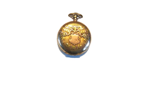 AMERICAN WALTHAM ANTIQUE POCKET WATCH Model 1890 14 K GOLD CASE - 15 Jewels