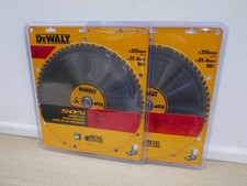 2 X DEWALT DT1926 355MM 66T TCT STEEL CUTTING SAW BLADE DW872 CHOPSAW