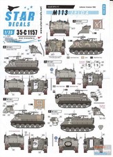 SRD35C1157 1:35 Star Decals - Israeli AFVs 7: M113 Zelda