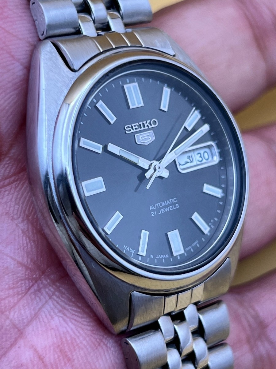 Seiko 5 Sports Men's Black Watch - 7S26-3040 for sale online