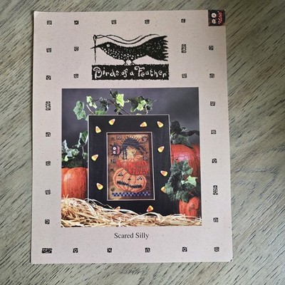 Birds of a Feather  SCARED SILLY Cross Stitch Pattern Halloween