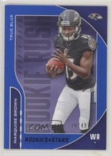 2019 Panini Rookies & Stars Rookie Rush True Blue /49 Marquise Brown #RR-MB x5u