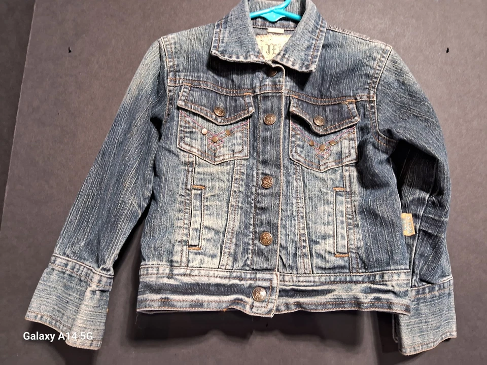 Tucker + Tate Little Kids size 4 Denim Jacket Blue Jean Button-up Classic - Image 2 of 4