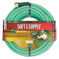 Zoro Select Csnss58100 5/8 In Id X 100 Ft L Garden Hose, Rubber Tube, Green,,