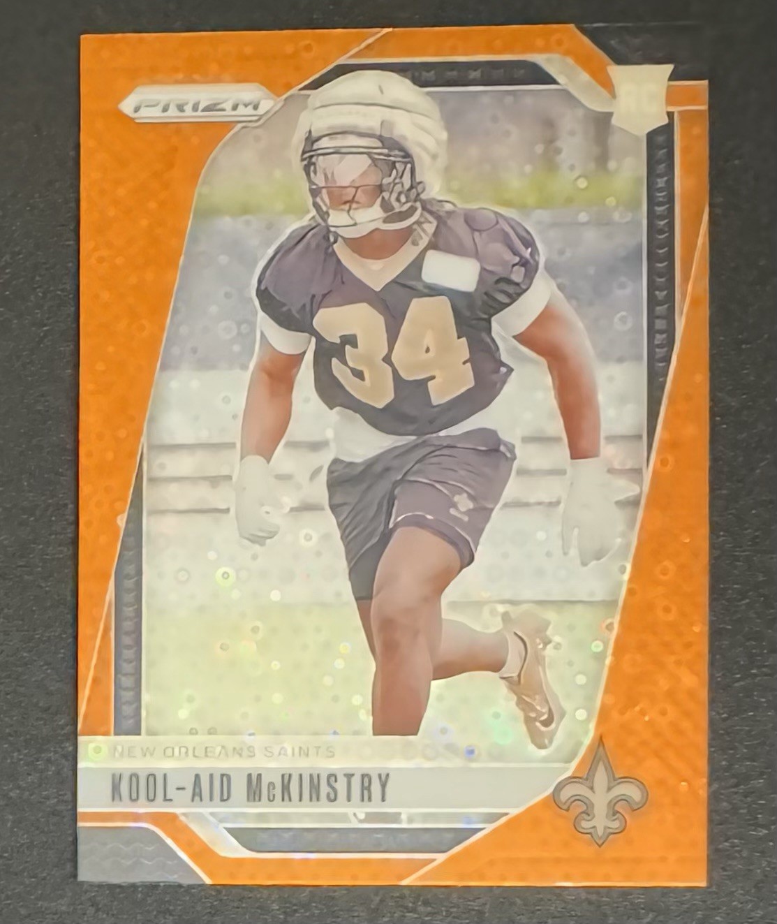 Kool Aid McKinstry 2024 Panini Prizm ROOKIE Orange Disco #363 - New Orleans