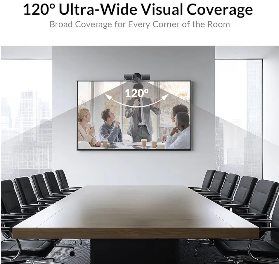 BRAND NEW IN BOX - AV access 4k conference room camera, 1/1.8' Sensor, 120 FOV - Image 4 of 4