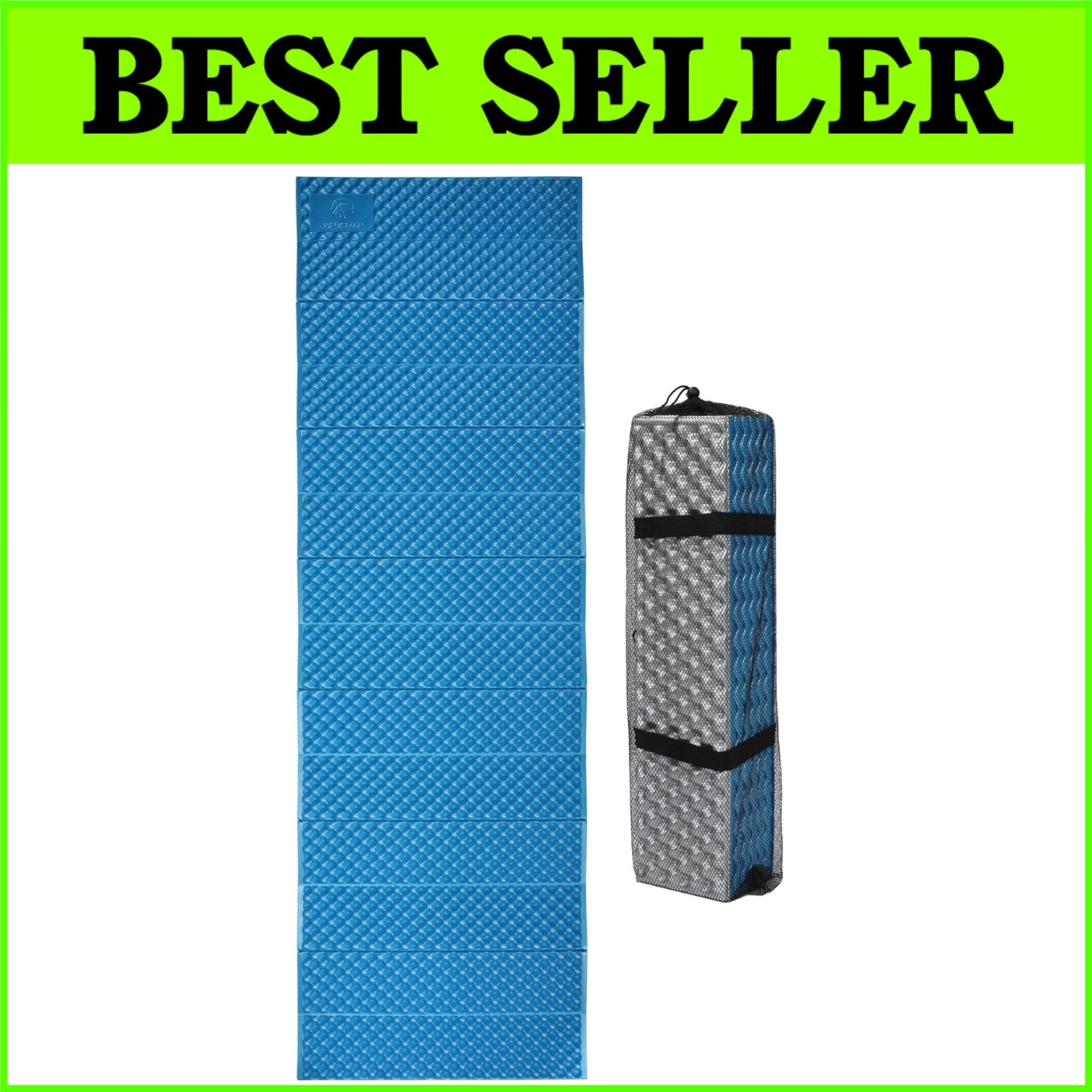 Ultra-Lightweight Foldable Camping Pad - Waterproof Foam Sleeping Pad XL - R-2.1