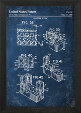 1988 adapter block Framed Wall Art Poster Canvas Print Picture