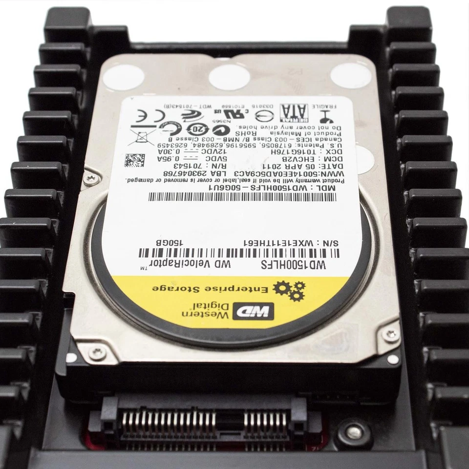 WD Velociraptor 150GB 10K RPM Hard Disk HDD SATA 3.5" Refurbished Computer - Image 2 of 3