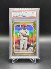 2020 Bowman Draft 1st Jordan Walker Gold Foil /50 PSA 9 SSP 🔥🚀🔥