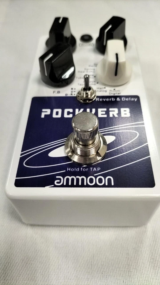 AMMOON ROCKVERB Reverb Effects Pedal Tested & Works 81102 - Image 4 of 4