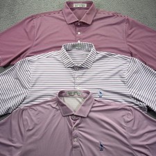 Holderness Bourne Golf Polo Shirt Mens XL Lot of 3 Tailored Fit Performance