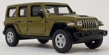 Micro City NEW HO 1/87 Scale 2017 Jeep Wrangler in Olive Green Finish