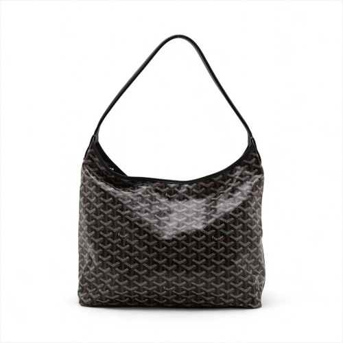Goyard Bohemian Shoulder Bag PVC / Leather Black Unisex #ALB9181