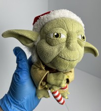 Yoda Disney Parks Star Wars Santa Christmas Plush 7" Stuffed Animal Toys