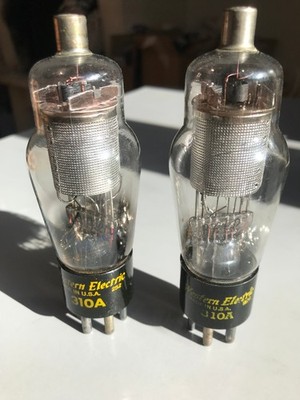 Pair of Western Electric tube 310A small holes