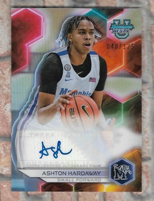 ASHTON HARDAWAY 2024 TOPPS BOWMAN U 1ST BOWMAN SILVER AUTOGRAPH AUTO RC # /125