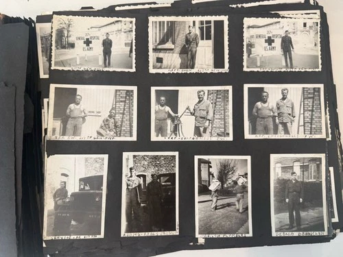 WW2 Liberation Of Paris VTG 1945 Photo Album Soldiers Tanks Planes In France A13