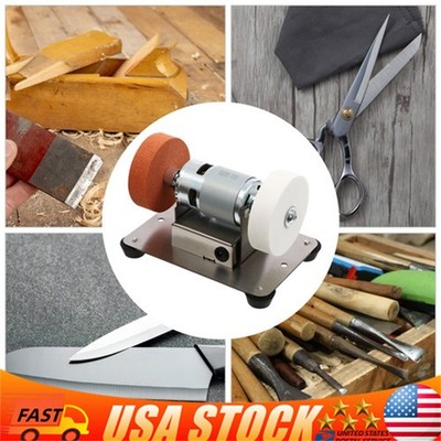 Electric Benchtop Grind Sander Adjustable Variable Speed Table Grinding Machine