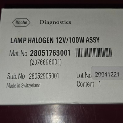 Roche 12V 100W Halogen Lamp Light Assembly for Integra 400 and 400+ Cobas System