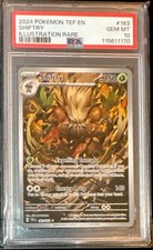 2024 POKEMON TEF EN-TEMPORAL FORCES ILLUSTRATION RARE #163 SHIFTRY PSA 10