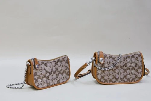 Coach Swinger 20 Crystal Signature Jacquard Shoulder Handbag - Burnished Amber