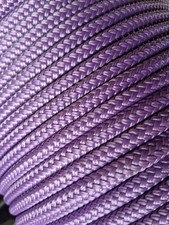 1/4 x 100 ft. Double Braid - Yacht Braid Polyester Rope Lilac/Light Purple.