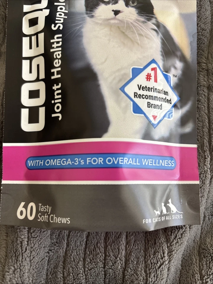 Suplemento de salud articular Nutramax Cosequin para gatos 60 masticables suaves Foto 2 de 4