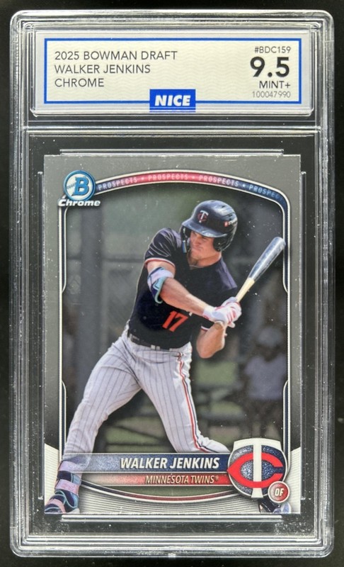 2025 Bowman Draft Walker Jenkins Chrome #BDC-159 Twins NICE 9.5