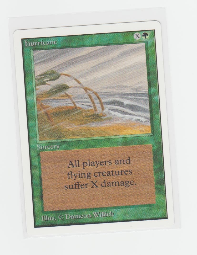 Magic the Gathering ~ MTG ~ 1x Hurricane ~ UNLIMITED ~ M/NM ~