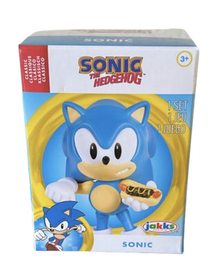 Sonic The Hedgehog Classic SONIC Hotdog 2.5 in Figure Toy Pacific New With Tag