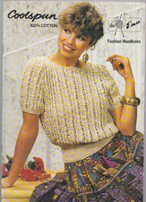 Emu Coolspun Fashion Knitting Pattern Booklet Womens Summer Tops and Cardigans