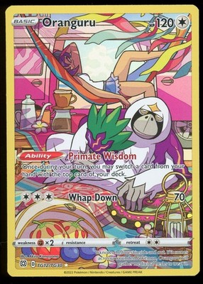 Oranguru Holo Ultra Rare SWSH09: Brilliant Stars Trainer Gallery TG12/TG30 NM
