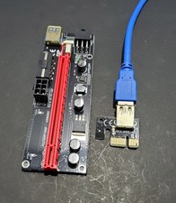 PCI-E 1X to 16X Riser 6 Pin for Video/Graphics Card PCE164P-N08 VER009S