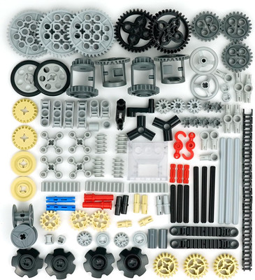 Technical Parts Pieces, Wheels Gears and Axles Sets Chain Differantial, Car MOC 