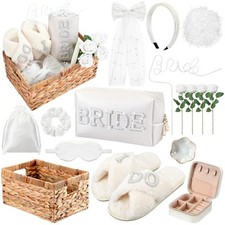  16 Pcs Bride Gift Basket Ideas Bridal Shower Gifts Boxes Include Wicker 